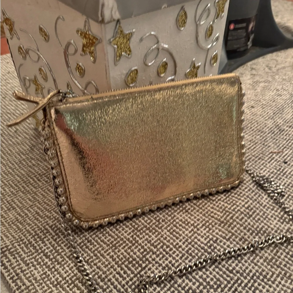Zara bag on chain gold w/silver detail - Picture 4 of 11